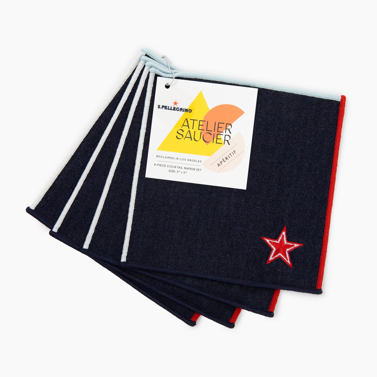Atelier Saucier® x S.Pellegrino Cocktail Napkin Set (4)